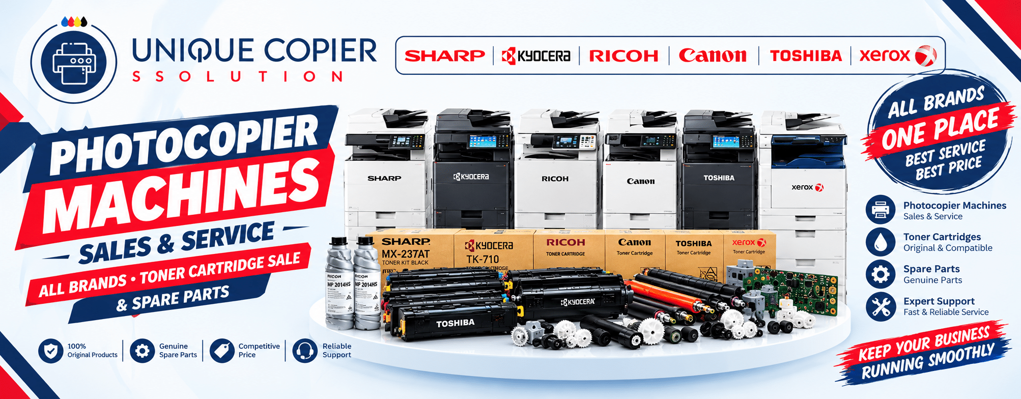 Unique Copier Solutions Banner